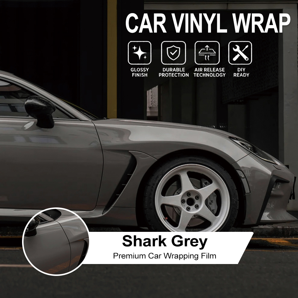 Air Bubble Remover - Film Vinyl Premium Warna Abu-abu Shark