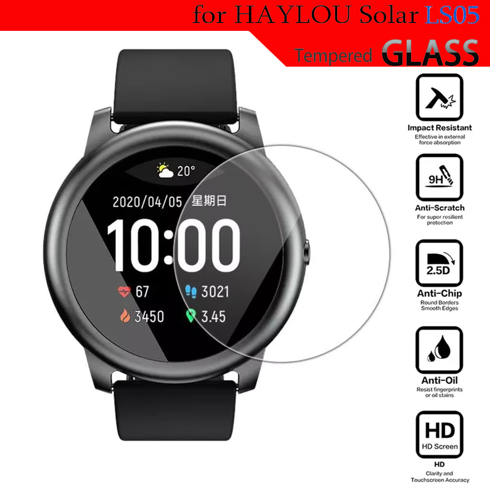 Smartwatch Screen Film - Kaca Tempered untuk HayLou Solar LS05