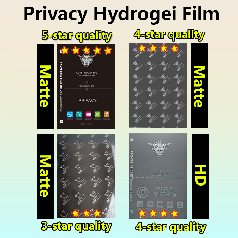 Flexible Tpu Film - 5/50Pcs Film Hidrogel Fleksibel Matte/Bening Lembaran