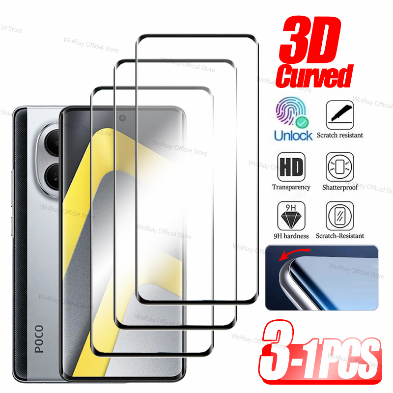 Curved Edge Screen - 3/2/1 Buah Kaca Tepi Melengkung 3D