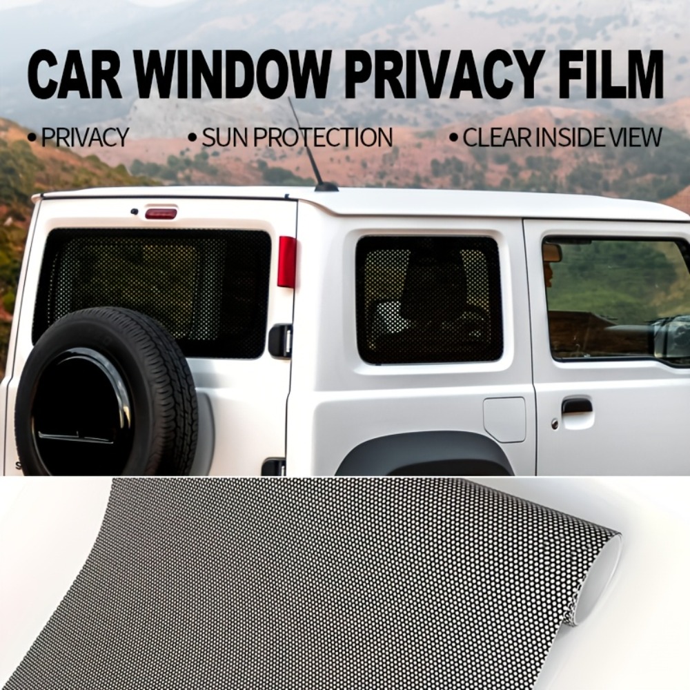 Privacy Screen Protector - 1Roll Film Jendela Mobil Vinyl Hitam