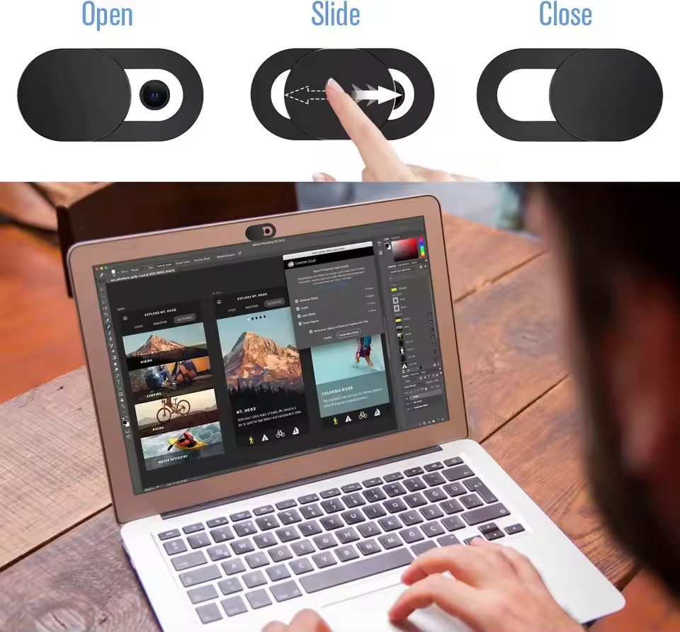 Penutup Webcam Slider Kamera L - Camera Lens Protector ulasan dan harga