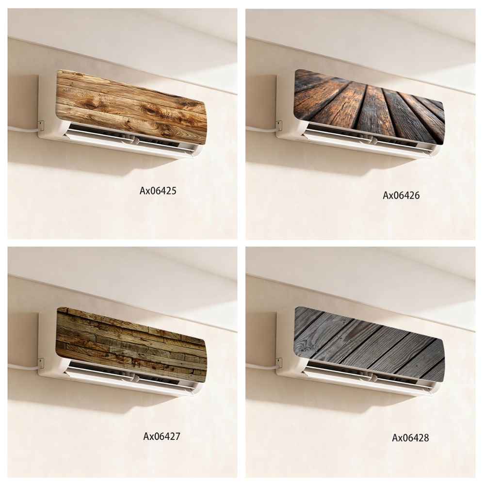 Stiker AC Kayu Antik Rustic Vi - Full Cover Adhesive ulasan dan harga