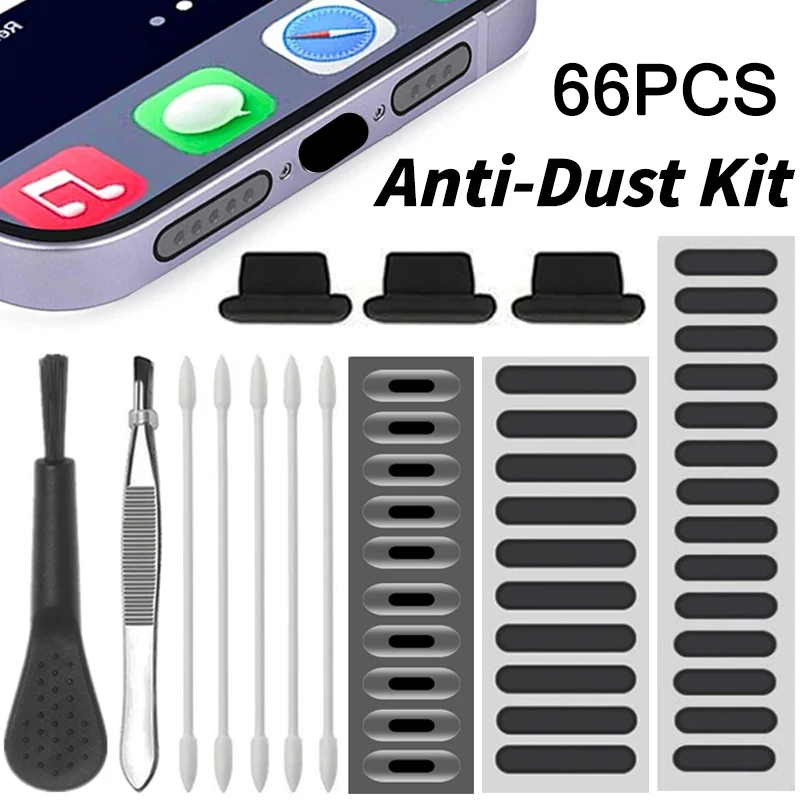 66 Buah Speaker Ponsel Sumbat  - Dust Removal Sticker ulasan dan harga