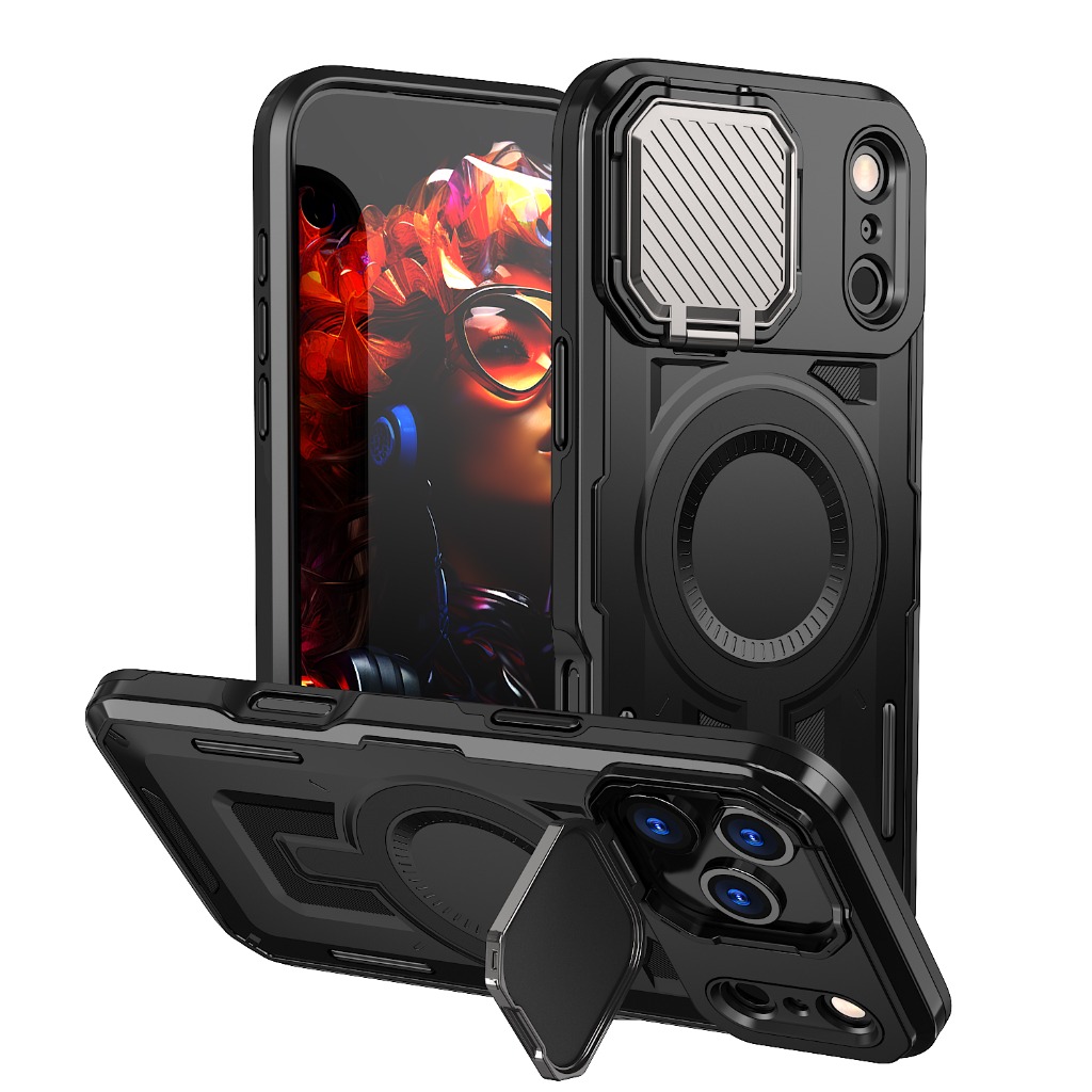 Casing Ponsel Magnetik Rugged  - Camera Lens Protector ulasan dan harga