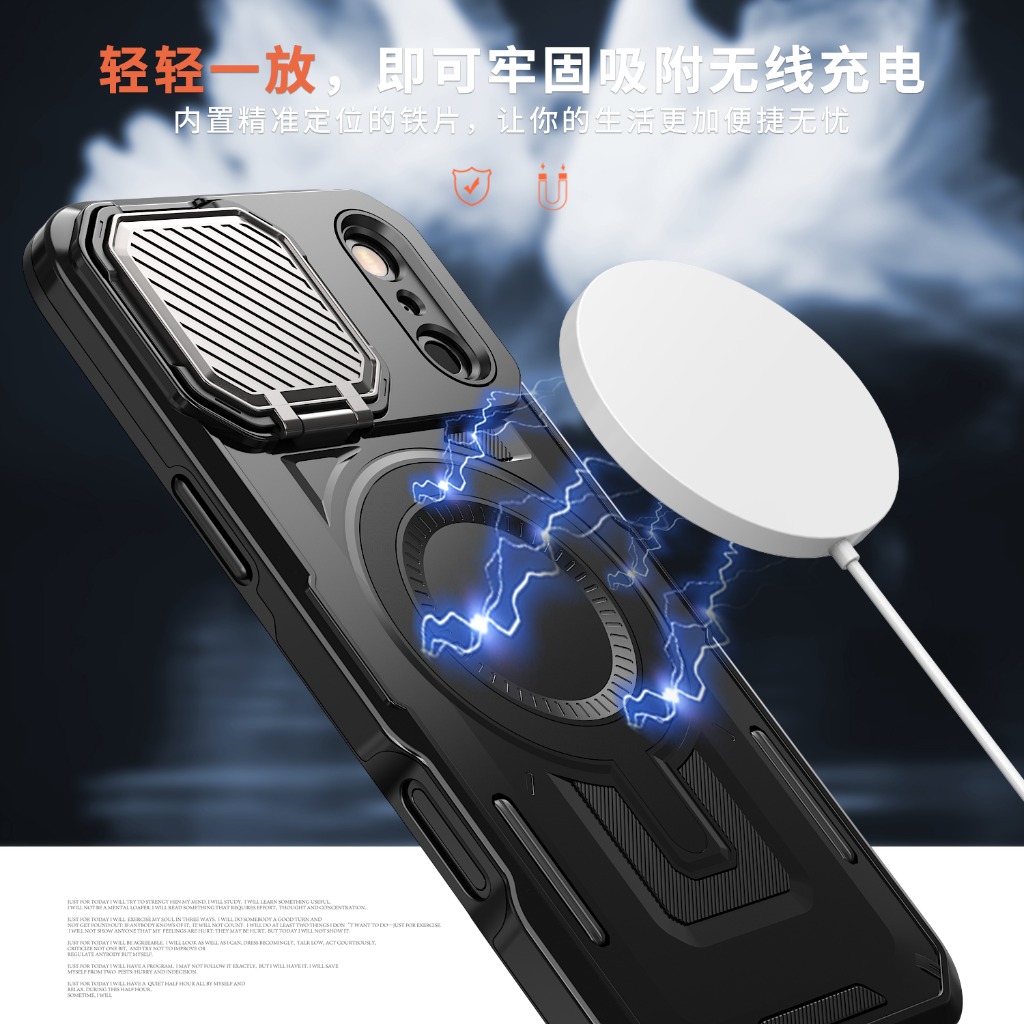 Casing Ponsel Magnetik Rugged  - Camera Lens Protector ulasan dan harga