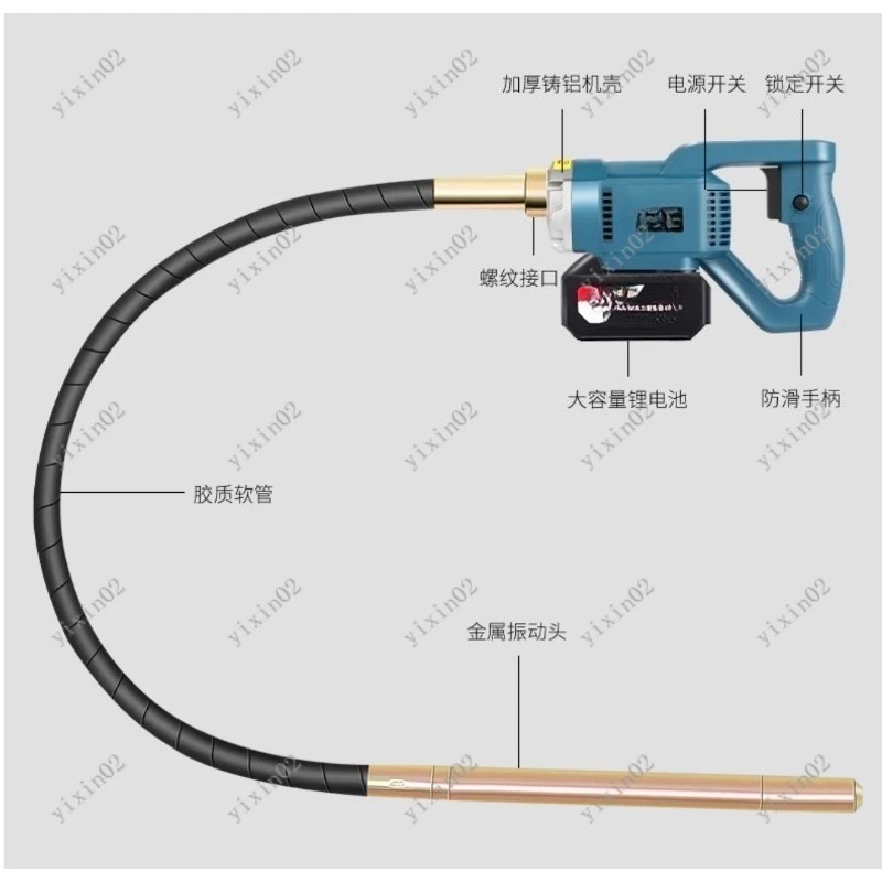 Vibrator Beton Genggam Isi Ula - Air Bubble Remover ulasan dan harga