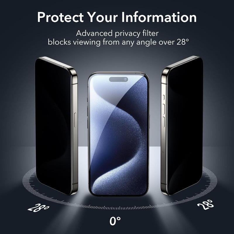 2 pak pelindung layar kaca Tem - Privacy Filter 2Pack ulasan dan harga