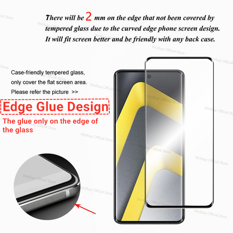 3/2/1 Buah Kaca Tepi Melengkun - Curved Edge Screen ulasan dan harga