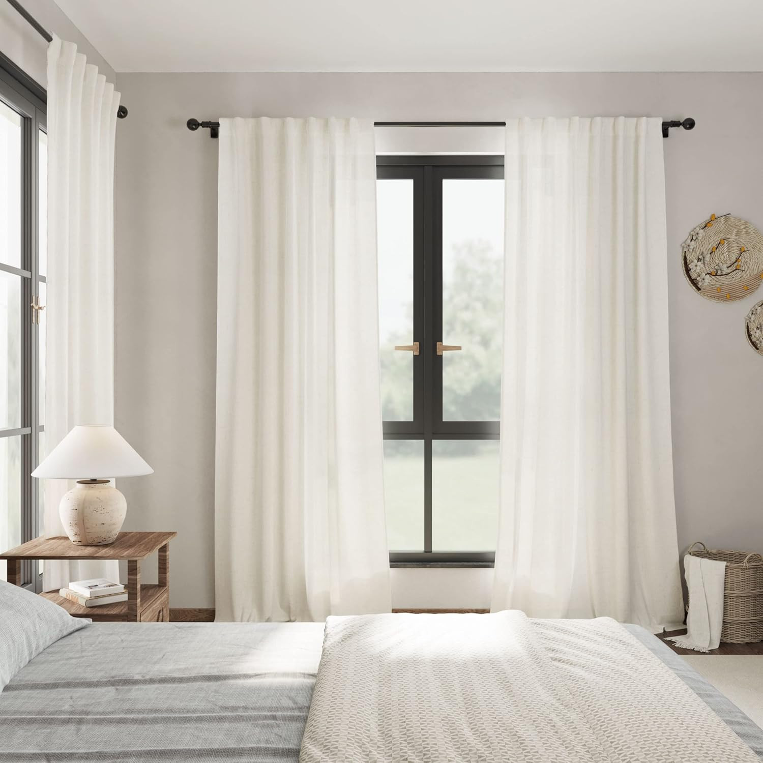 Gorden Linen Krem dengan Lis B - Privacy Filter 2Pack ulasan dan harga