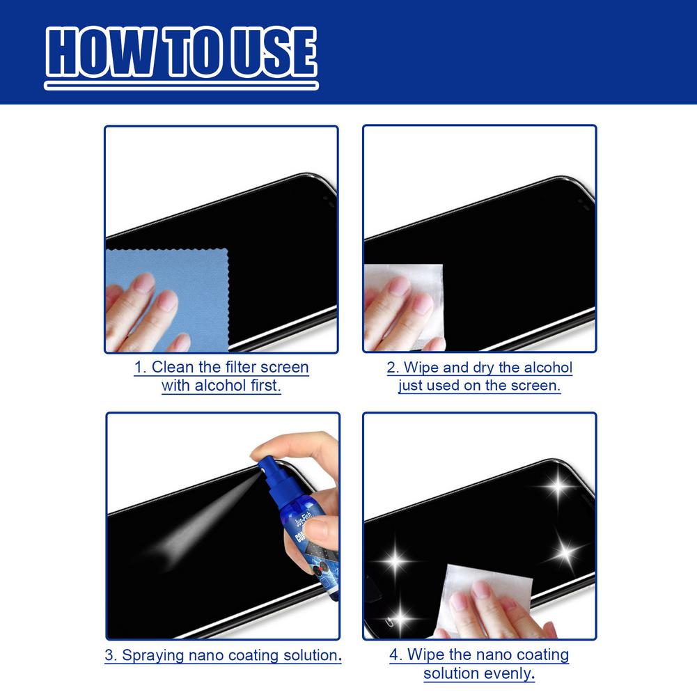Semprotan Pelindung Layar Cair - Oleophobic Coating Spray ulasan dan harga
