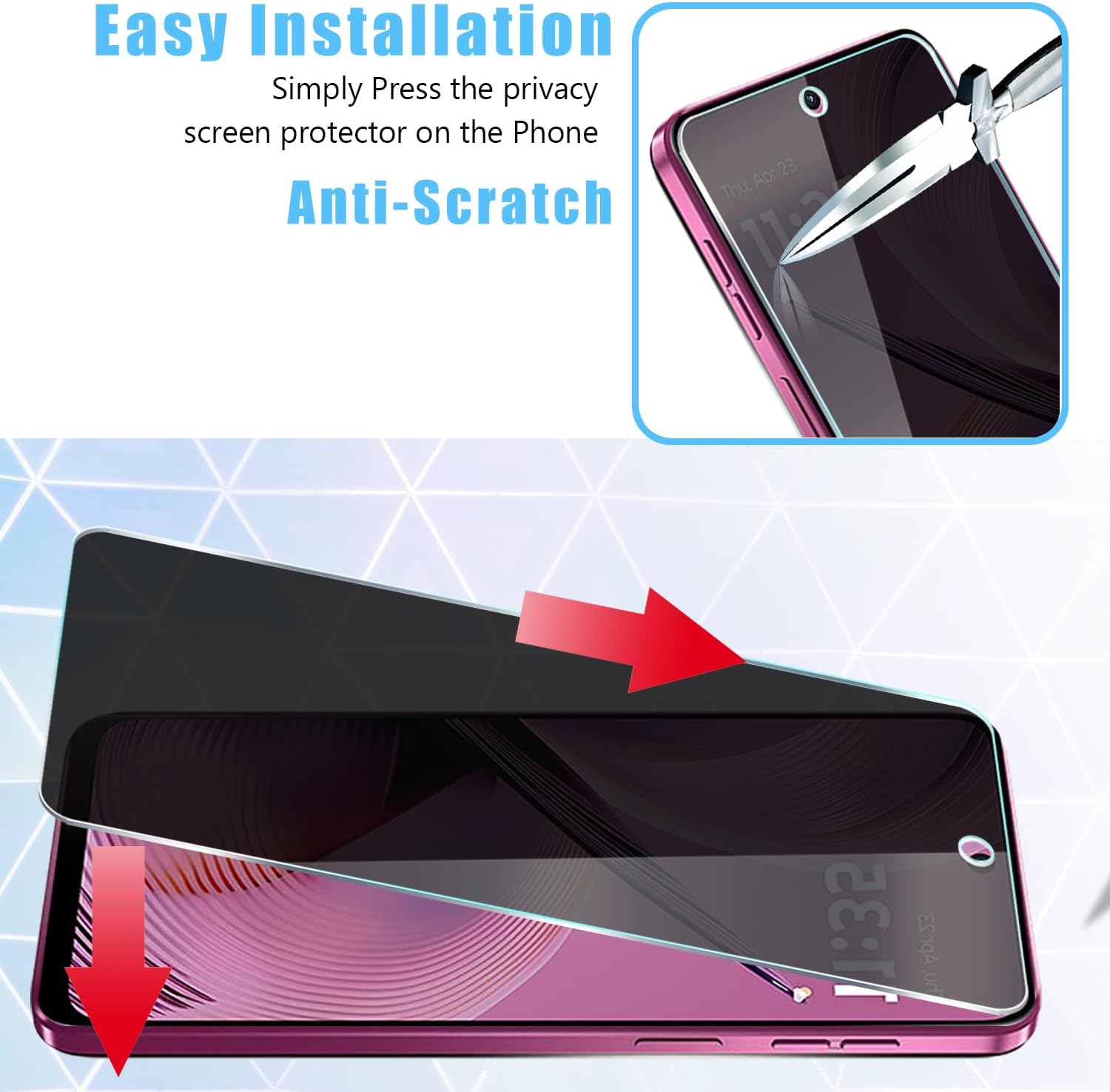 [2 Paket] Untuk Moto G 5G 2025 - Privacy Filter 2Pack ulasan dan harga