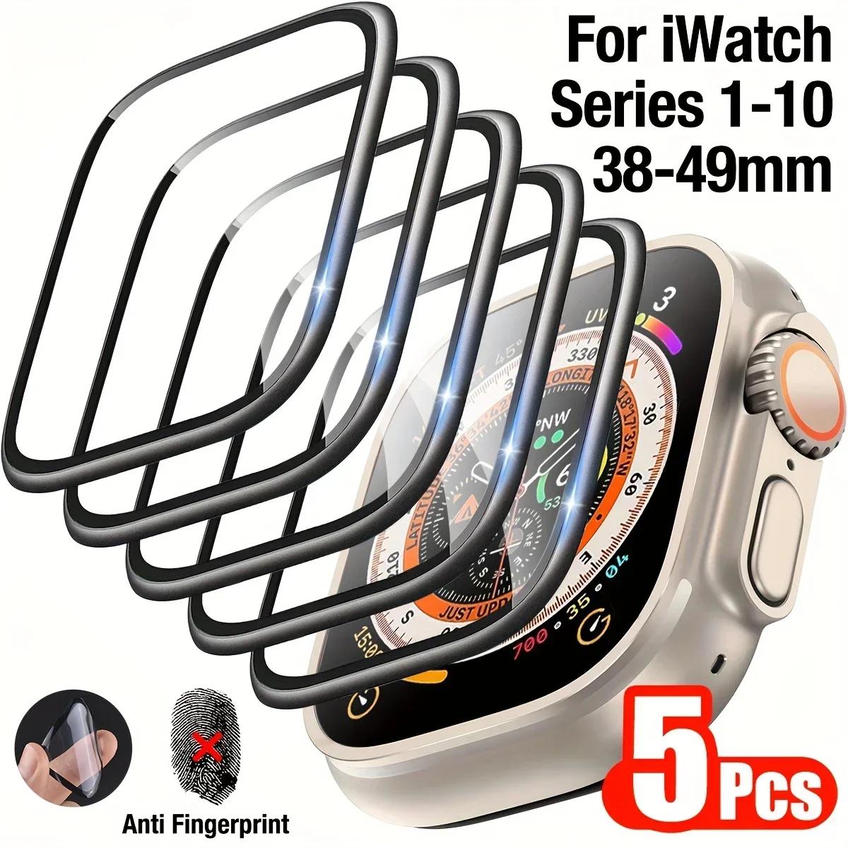 1-5 Buah Film Anti Gores untuk - Smartwatch Screen Film ulasan dan harga