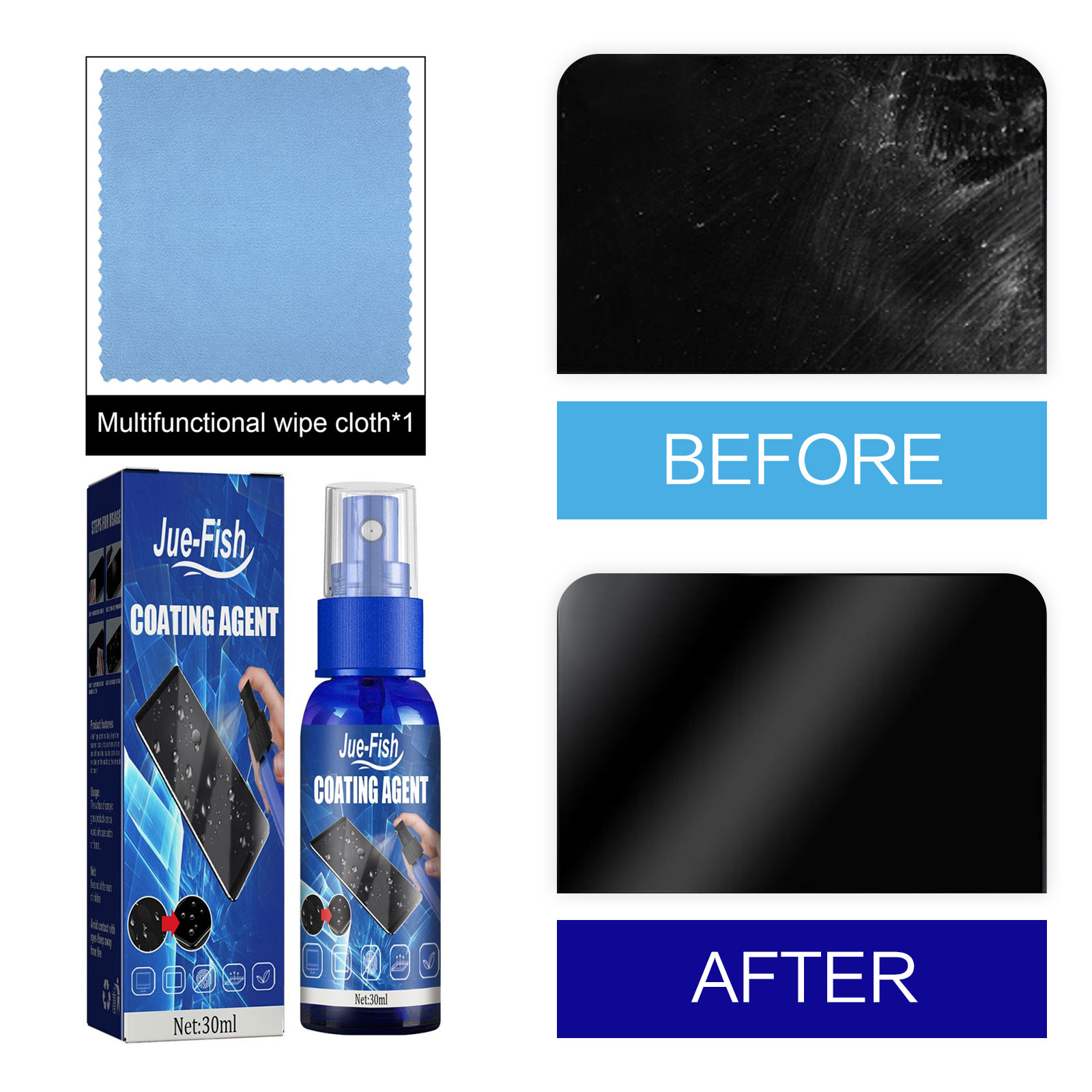 Pelindung layar cair lapisan p - Oleophobic Coating Spray ulasan dan harga
